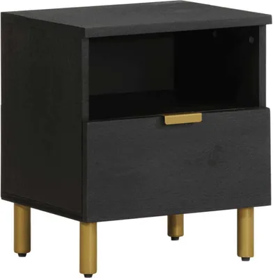 Immagine prodotto di Comodino Nero 40x33x46 cm in Legno Multistrato