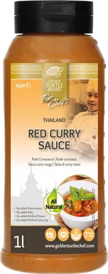 Image de Golden Turtle Chef sauce curry rouge thaïlandaise piquante 1000ml