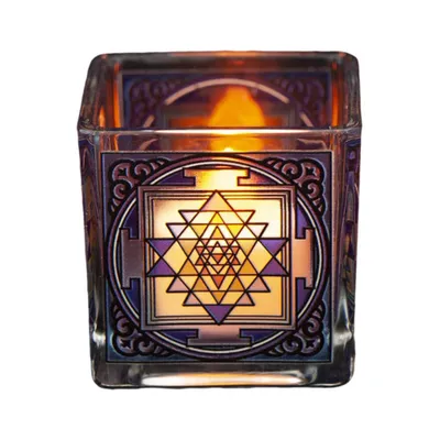 Produktbild von Teelichtglas - Shri Yantra