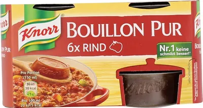 A box of Knorr Bouillon Pur Rind.