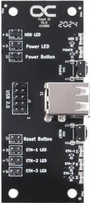 Produktbild von Alphacool 25054, 80 m, Gerade, Gerade, Schwarz, 83 mm, 34,5 mm