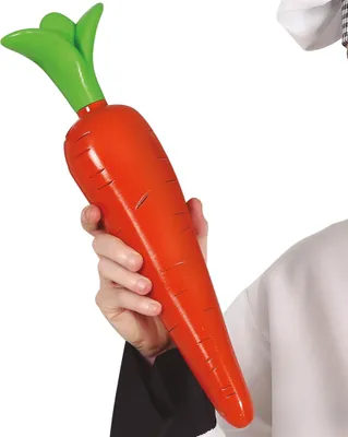 Produktbild von Köche Karotte Lustige Deko Party Requisite World Book Day Kostüm Accessoire Karneval Erwachsene Fröhliche Küche Spaß Dekoration, Farbe: Orange