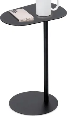 Zdjęcie produktu dla Stolik kawowy metalowy czarny boczny 35x25x53 cm