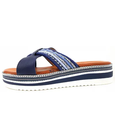Image de Mustang femme mule bleu, taille 40