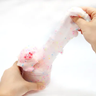 Produktbild von 60 ml flauschiges Ton-DIY-Spielzeug für fluoreszierende Kristallschlamm-Kinder in sanften Farben