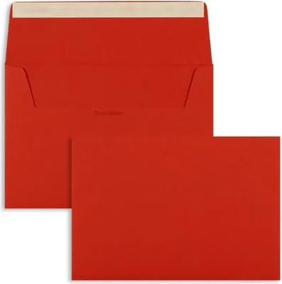 Produktbild von Briefumschläge C6 120g/qm haftklebend VE=250 Stück intensivrot