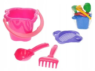 Produktbild von Hemar Sandspielzeug Set mit Eimer, Schaufel und Rechen