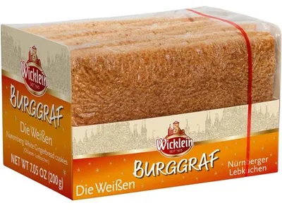Obrázek produktu pro Wicklein Die Weiße Norimberské perníkové oplatky s ořechy 200g
