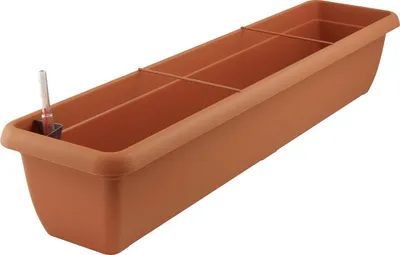 Produktbild von Geli Blumenkasten AQUA ANDALUCIA Terracotta 100 cm mit Bewässerungssystem - Kunststoff