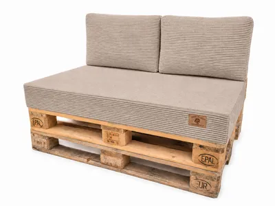 Produktbild von Palettenkissen Set 10-teilig 120x80 cm Cord | Premium Sitzpolster Europaletten