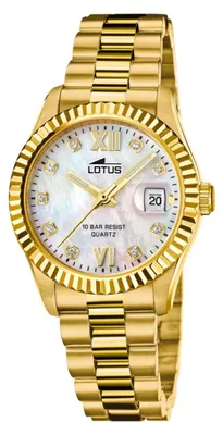 Produktbild von Lotus Damen Uhr Classic Elegant Edelstahl Armbanduhr gold UL18932/1