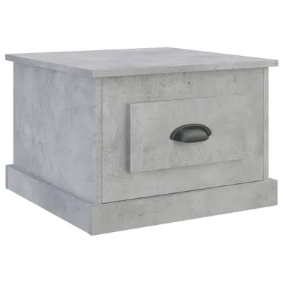 Image de vidaXL Table basse gris béton 50x50x35 cm Bois composite