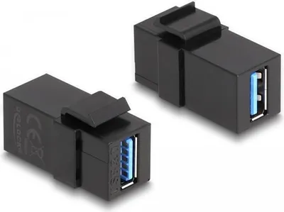 Image de Delock 87831 DELOCK Keystone Modul USB 3.0 A Buchse zu USB 3.0 A Buchse