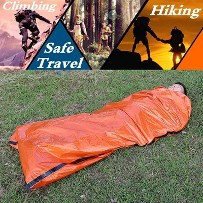 Produktbild von Thermo Schlafsack Für Camping Outdoor Abenteuer Notfall, 210cm