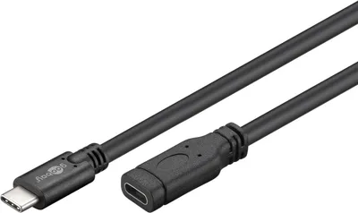 Produktbild von goobay USB 3.1 C Kabel 1,0 m schwarz, 1 St.