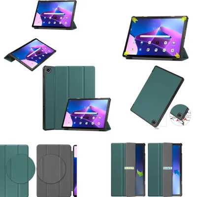 Obrázek produktu pro Pro Lenovo M10 Plus 2022 3rd Gen 3folt Wake UP Smart Cover Green Pouzdro Pouzdro Pouzdro