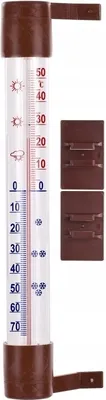 Produktbild von Bioterm Außenthermometer Selbstklebend Braun