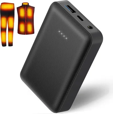 Image de Batterie externe 7,4 V 10000 mAh - Pour gilet chauffant et veste chauffante