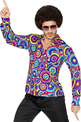Produktbild von W WIDMANN MILANO Party Fashion - 70er Jahre Hemd, Herrenhemd, Disco Style, Faschingskostüme