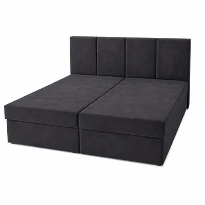 Obrázek produktu pro Kontinentální postel DREAM1 – Prémiová kvalita pro váš obývací pokoj, s 2 úložnými prostory, pružinový matrace Bonell, rozměry 120 x 200 cm