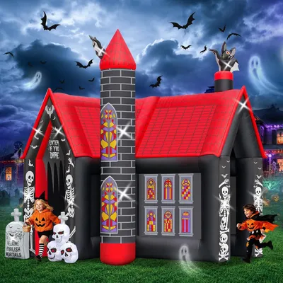 Productafbeelding van Inflatable Halloween House in L Shape
