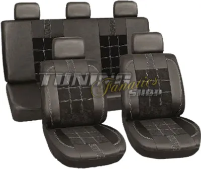 Immagine prodotto di PREMIUM coprisedile in Pelle finta coprisedile auto a scacchi SET per molti veicoli