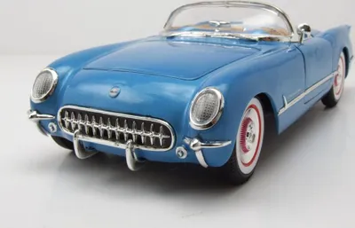 Produktbild von Auto World 1341 Chevrolet Corvette Convertible 1954 blau 1:18