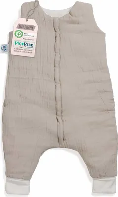 Produktbild von pic Bear Baby Jumper Schlafoverall 2,5 TOG mit Beinen Gr. 80cm Größe: 80 Motiv: oyster mushroom Musselin