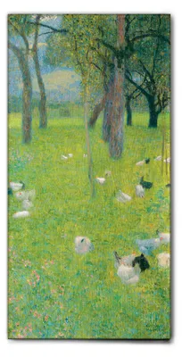 Immagine prodotto di Giallobus - Dopo la pioggia - Gustav Klimt - 70L x 140l cm - Quadro - Tela Canvas Telaio Standard