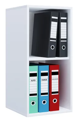 Image de LonaIL étagère de bureau 2 tablettes blanc.