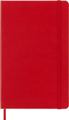 Immagine prodotto di Moleskine Classic Notebook, Taccuino a Quadretti, Copertina Rigida e Chiusura ad Elastico, Formato Large 13 x 21 cm, Colore Rosso Scarlatto, 240 Pagine