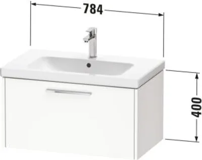 Produktbild von DURAVIT DC4667010220000 D-Code WTU Wandh. Auszug 1,