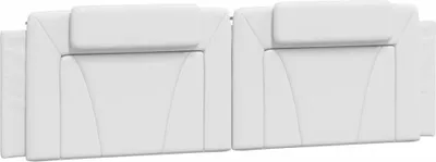 Image de vidaXL Coussin de tête de lit "Viana" blanc 183 cm similicuir
