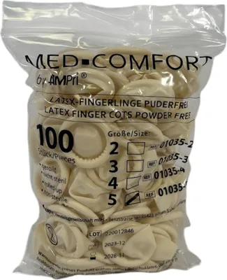 Produktbild von MED-COMFORT Aloe, Latex-Untersuchungshandschuh, puderfrei, mintgrün, Gr. XL