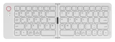Obrázek produktu pro Kompaktní skládací klávesnice, bílá, Bluetooth, stylová