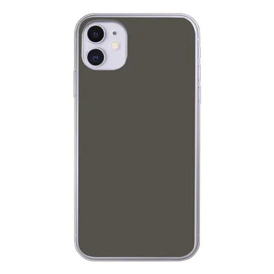 Produktbild von MuchoWow® Handyhülle Schutzhülle Hülle für iPhone 11 Grau - Farben - Einfarbig Silikon Softcase Handy Hülle - Handytasche