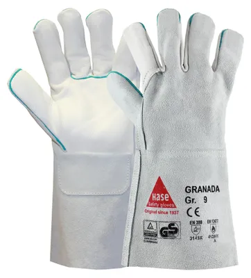 Produktbild von Hase Schweißerhandschuhe Granada Größe 10, Rindnarbenleder 6 Stk