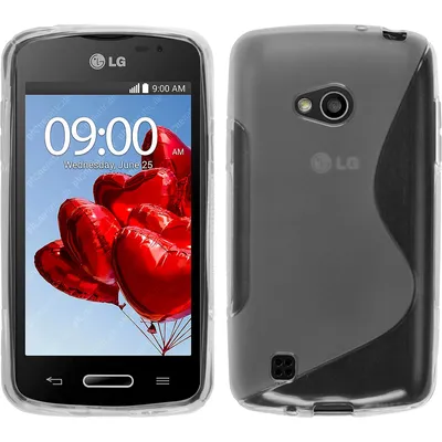 Produktbild von PhoneNatic Case kompatibel mit LG L50 - clear Silikon Hülle S-Style + 2 Schutzfolien