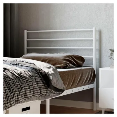 Produktbild von Kopfteil aus Metall, Weiß, 80 cm