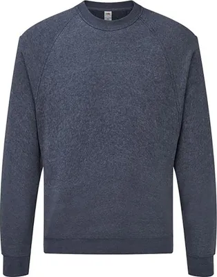 Produktbild von Fruit Of The Loom Erwachsene Uni Klassik Raglan Sweatshirt PC3889 (S) (Navy meliert)