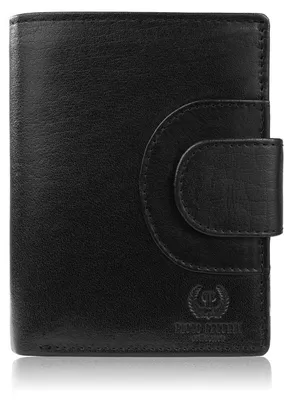 Produktbild von Klassische schwarze Damenbrieftasche aus echtem genarbtem Leder Paolo Peruzzi AL-05-BL