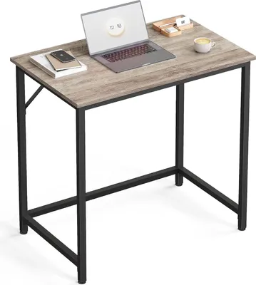 Produktbild von VASAGLE Schreibtisch, Kleiner Computerschreibtisch, Büro für Arbeitszimmer, Schlafzimmer, 50 x 80 x 76 cm, Industriedesign, Metallgestell