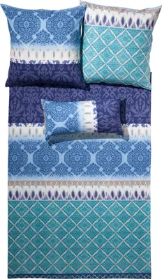 Produktbild von Fleuresse Bettwäsche blau 1x 135x200 cm + 1x 80x80 cm