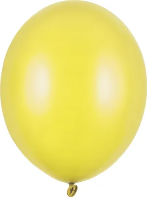 Produktbild von 10 Stk. Luftballon Ø30cm "Uni Metallic" | Gelb