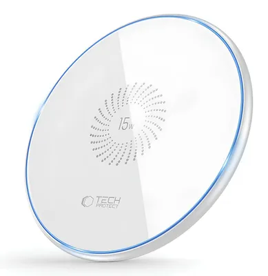 Imagen del producto de Cargador inalámbrico Tech-Protect Qi15W-C1, 15W, color blanco