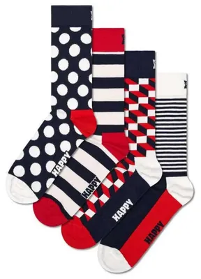 Produktbild von Happy Socks Classic Navys Gift Set Half Lange Socken 4 Paare Mehrfarbig EU 41-46 Mehrfarbig EU 41-46