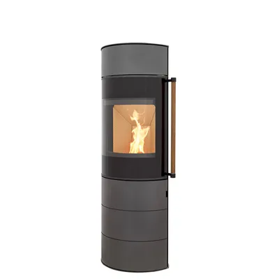 Produktbild von H&M Kaminofen Citro 2.0 L titan / gussgrau