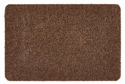 Schmutzfangmatte Baumwolle 60x40 cm Braun für Eingang