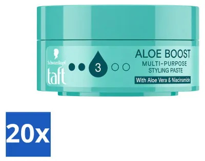 Productafbeelding van 20 x Taft Aloe Boost haarpasta - 75 ml - Voordeelverpakking - 20 stuks