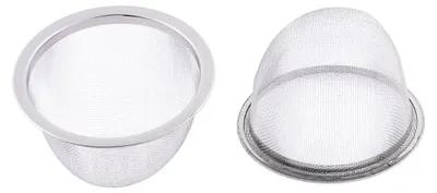 Teesieb aus Edelstahl, rund, 75 mm, 2 Stück